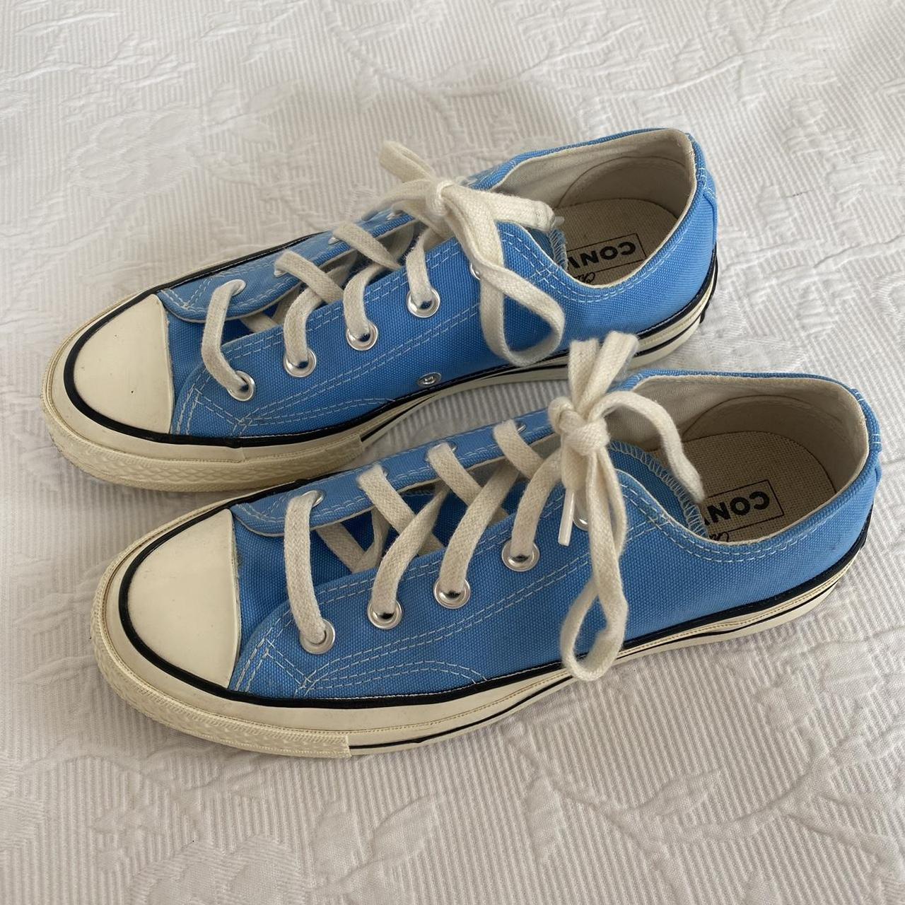 blue converse sneakers 🩵 - Depop