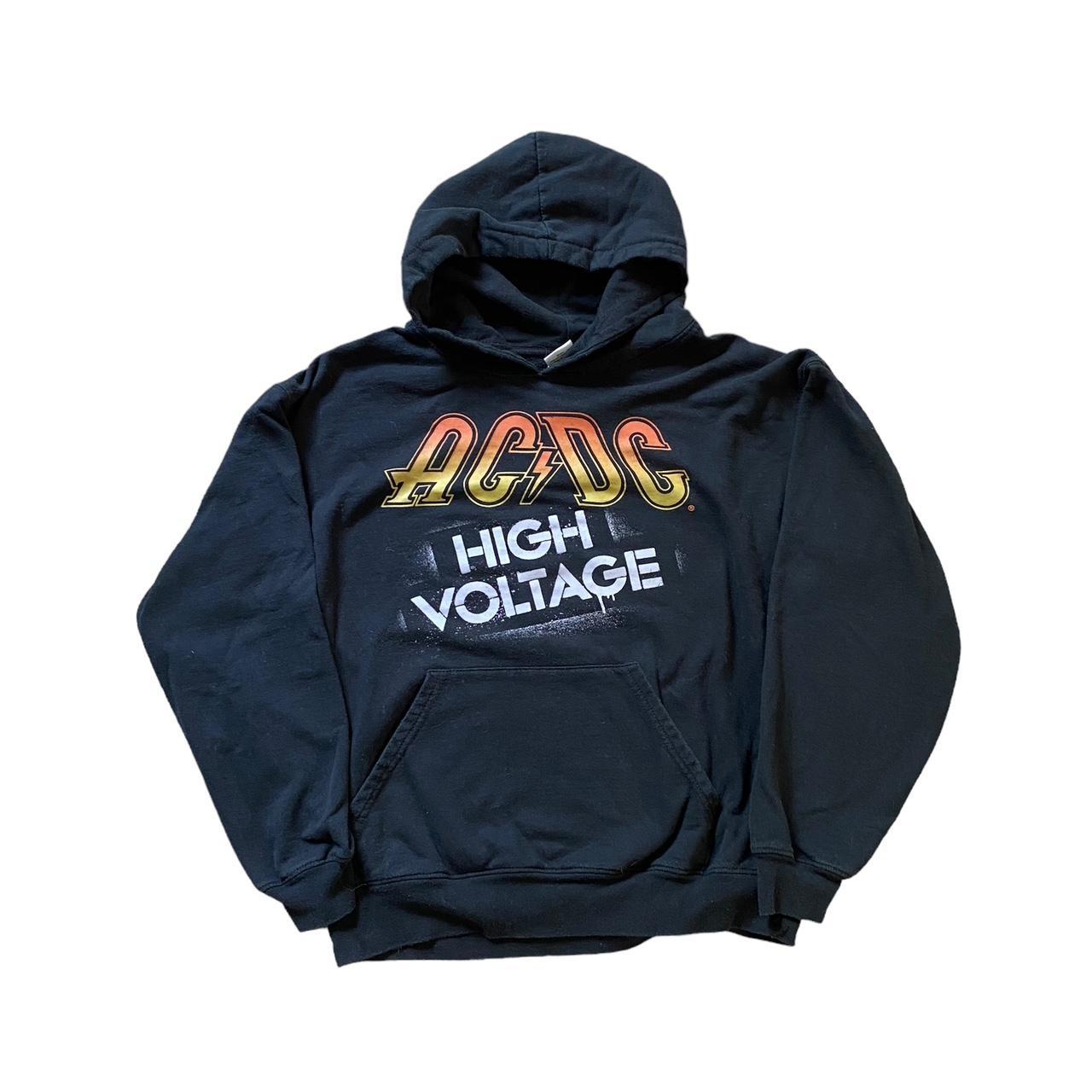 Mens AC/DC High Voltage hoodie Size medium, no flaws - Depop