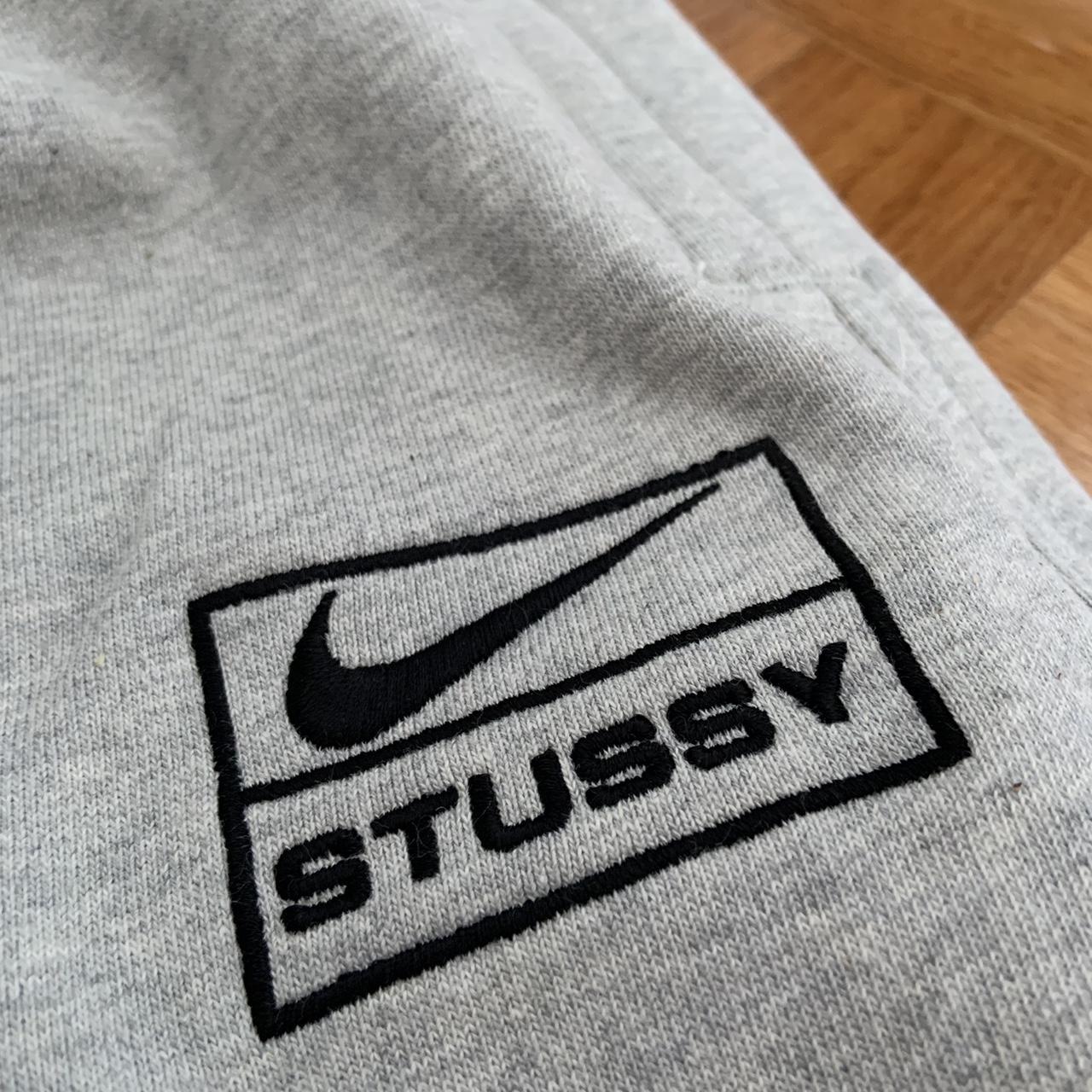 Nike X Stussy Grey Joggers XL - Depop