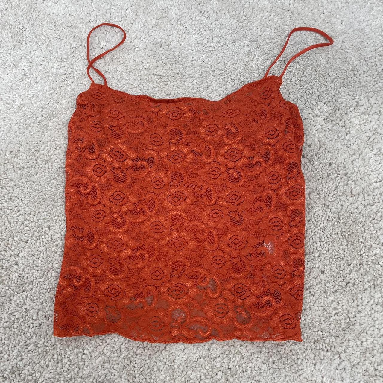 Women's Orange Vest Depop