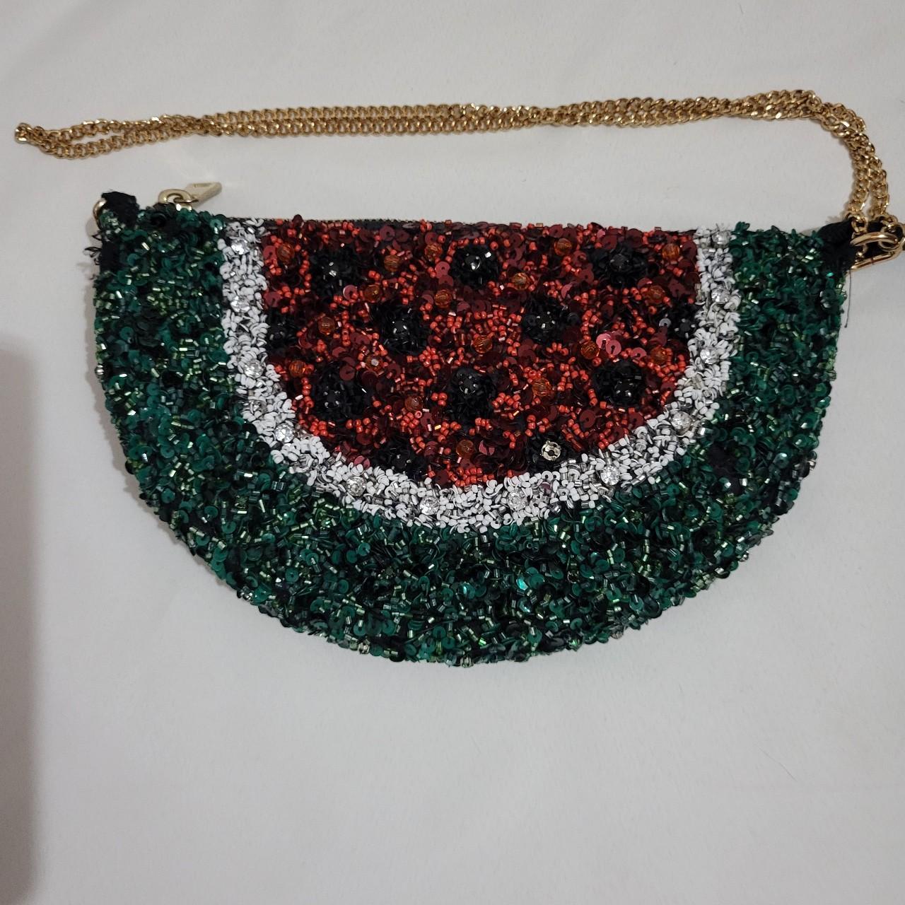 Zara Sequin Watermelon popular Crossbody Bag New