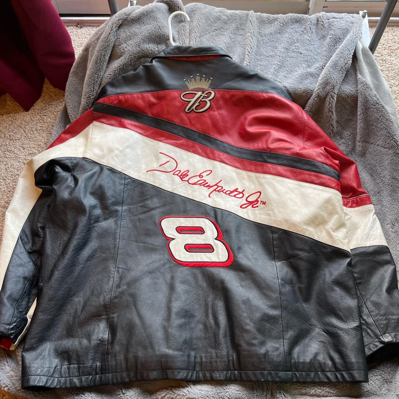 Vintage Dale Earnhardt Jr. NASCAR leather jacket | Depop