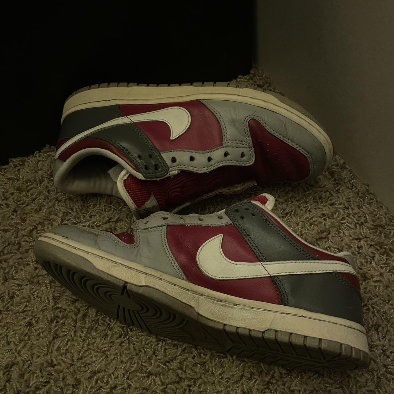 Nike Dunk Low Deep Red Gray Sz men's Size Depop