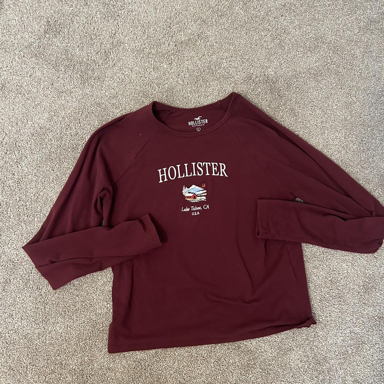 Hollister long sleeve large hollister longsleeve Depop