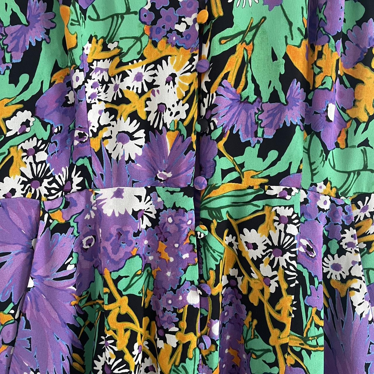 Whistles Women's Purple and Orange Jumpsuit Depop