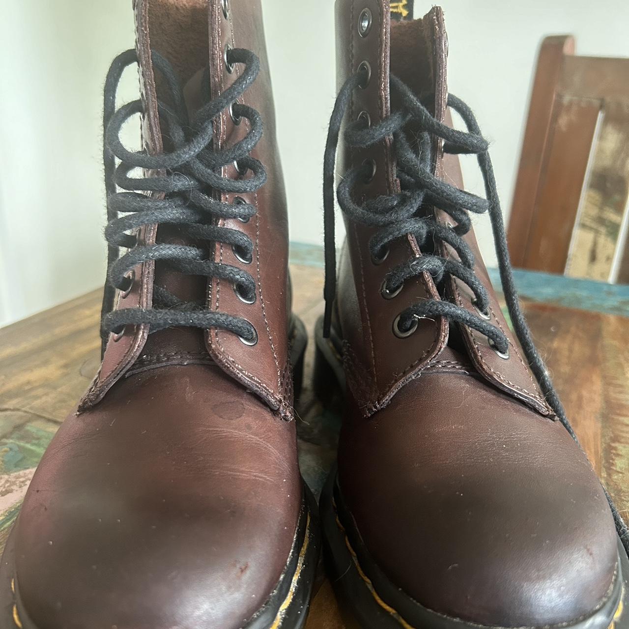 Brown leather docs online