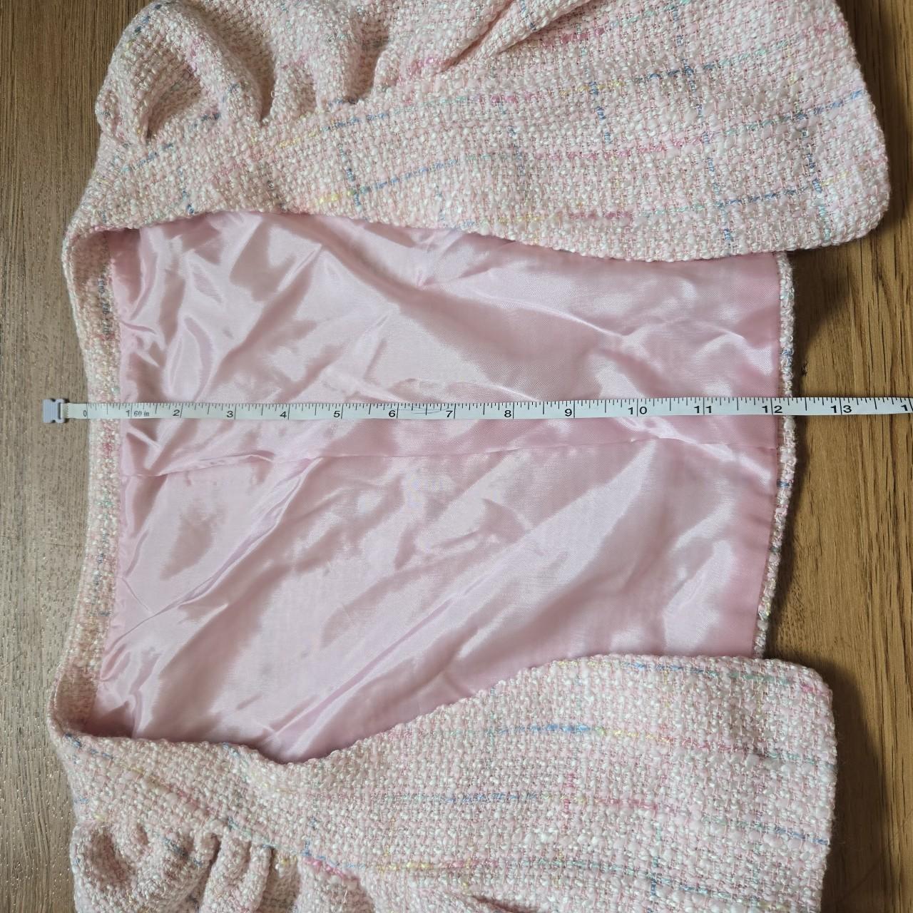 Women's Jacket - Pink - XS – handmade pink and wh… - image 5