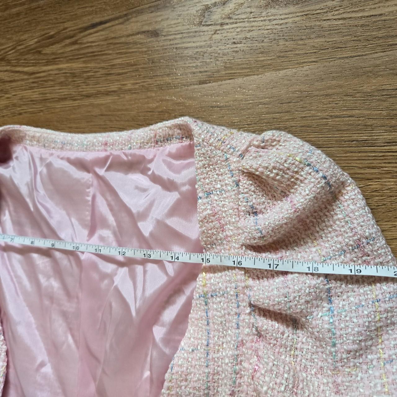 Women's Jacket - Pink - XS – handmade pink and wh… - image 4