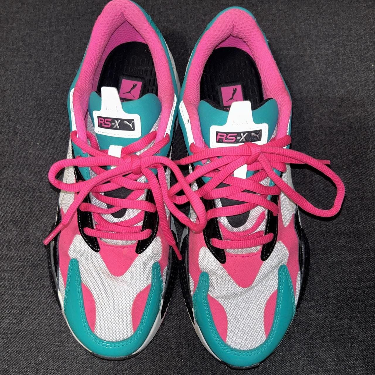 PUMA RS X3 Plastic Pack Green Fluo Pink Size