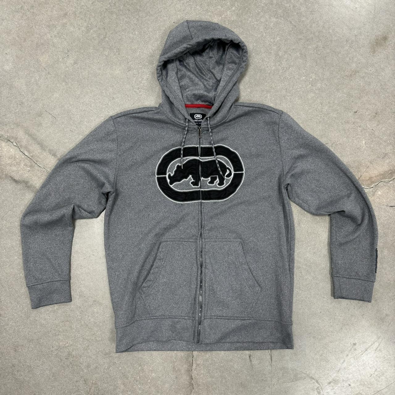 Y2K Ecko Gray Zip-Up Hoodie