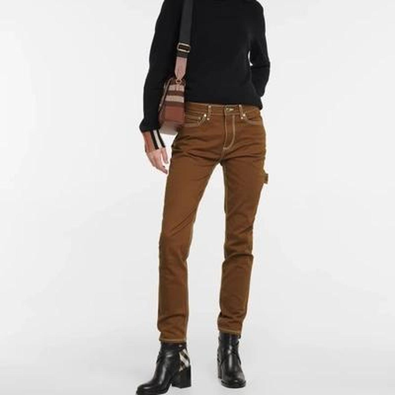 Burberry jeans womens brown discount