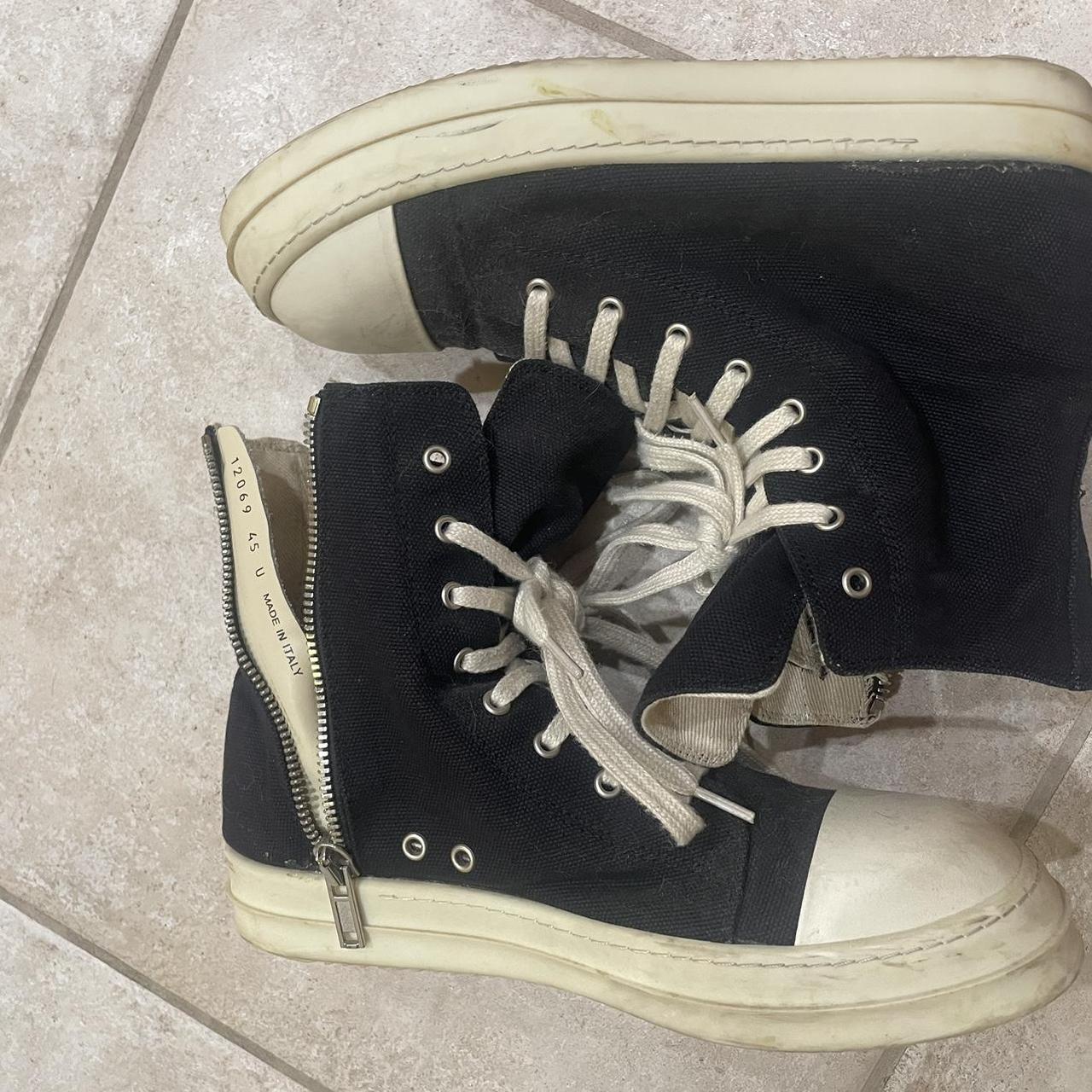 SS17 Rick Owens Canvas Ramones There was sole... - Depop