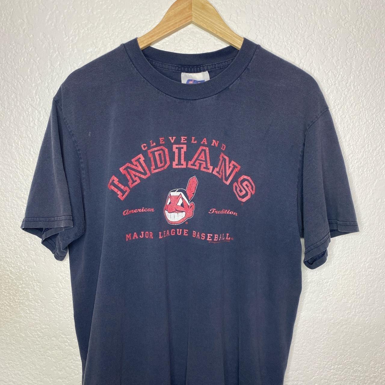 Vintage 00's Cleveland Indians t-shirt ** Product... - Depop