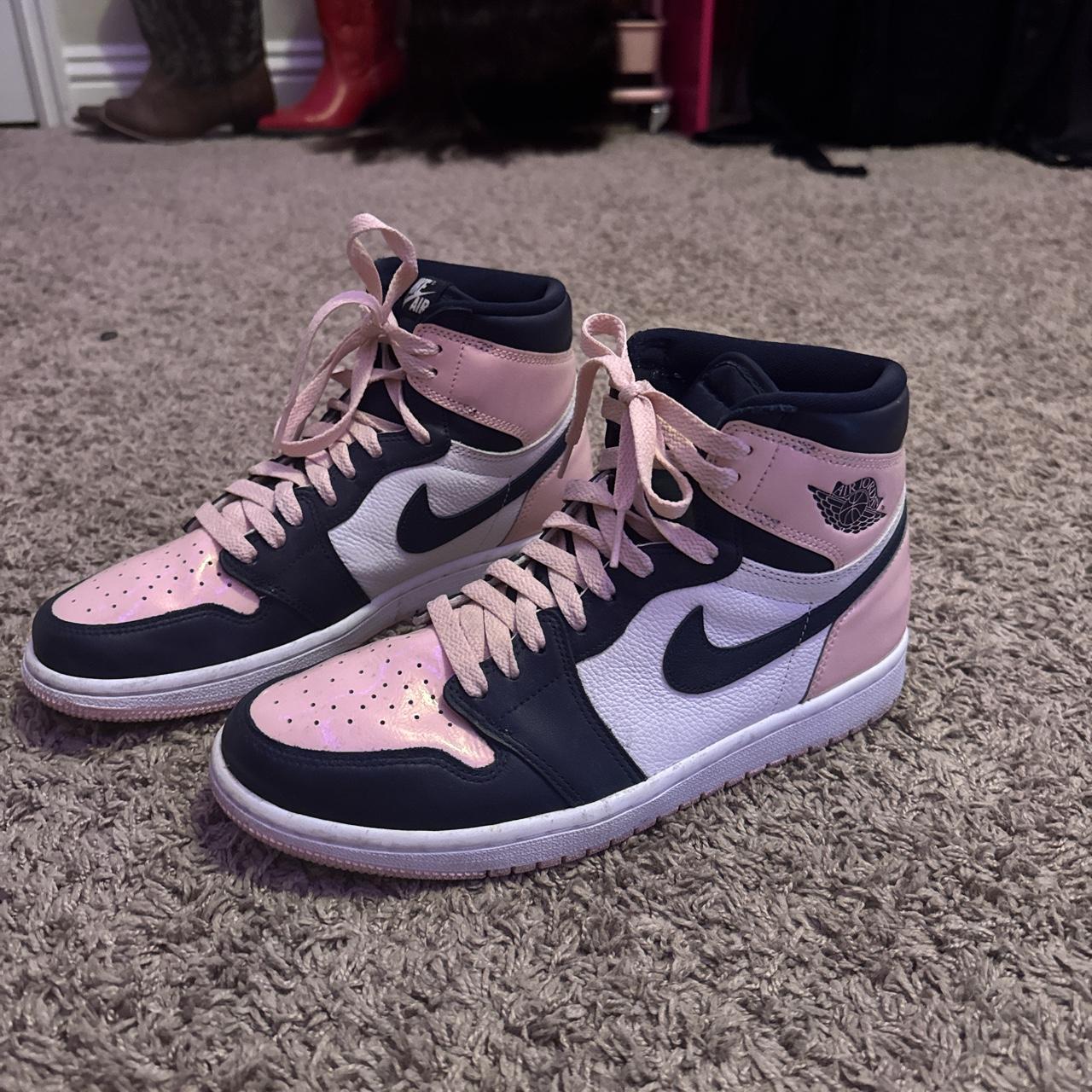 bubble gum pink air jordan 1s! - Depop