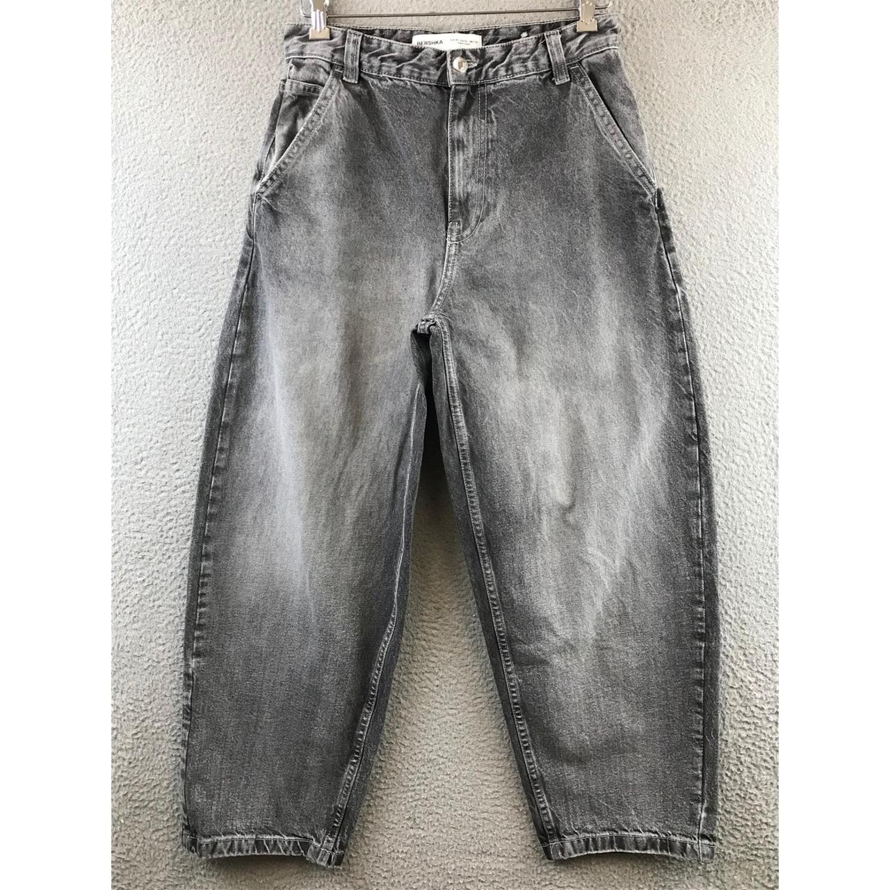 Bershka Women's Distressed Jeans - Grey - 4 – y2K… - image 1