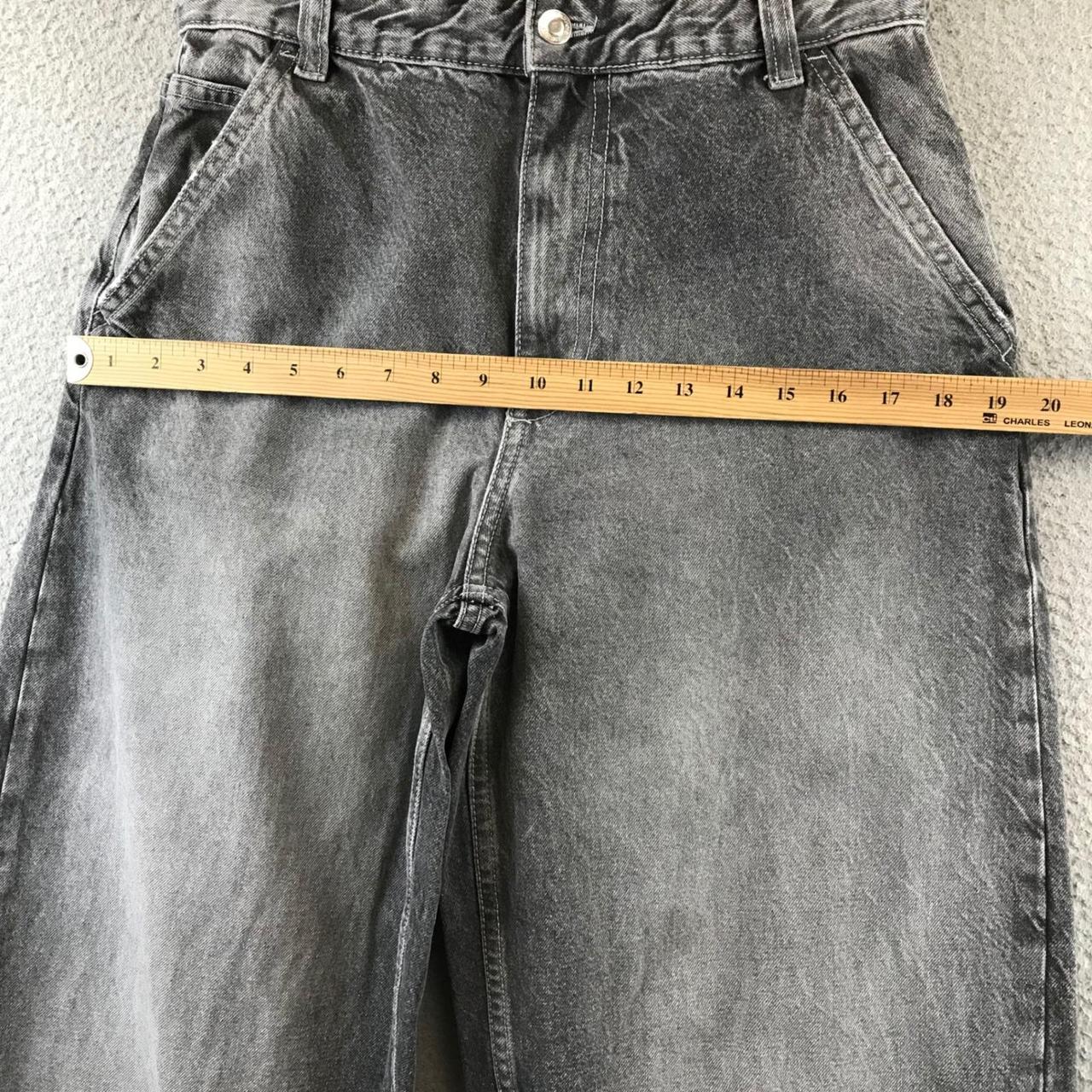 Bershka Women's Distressed Jeans - Grey - 4 – y2K… - image 5