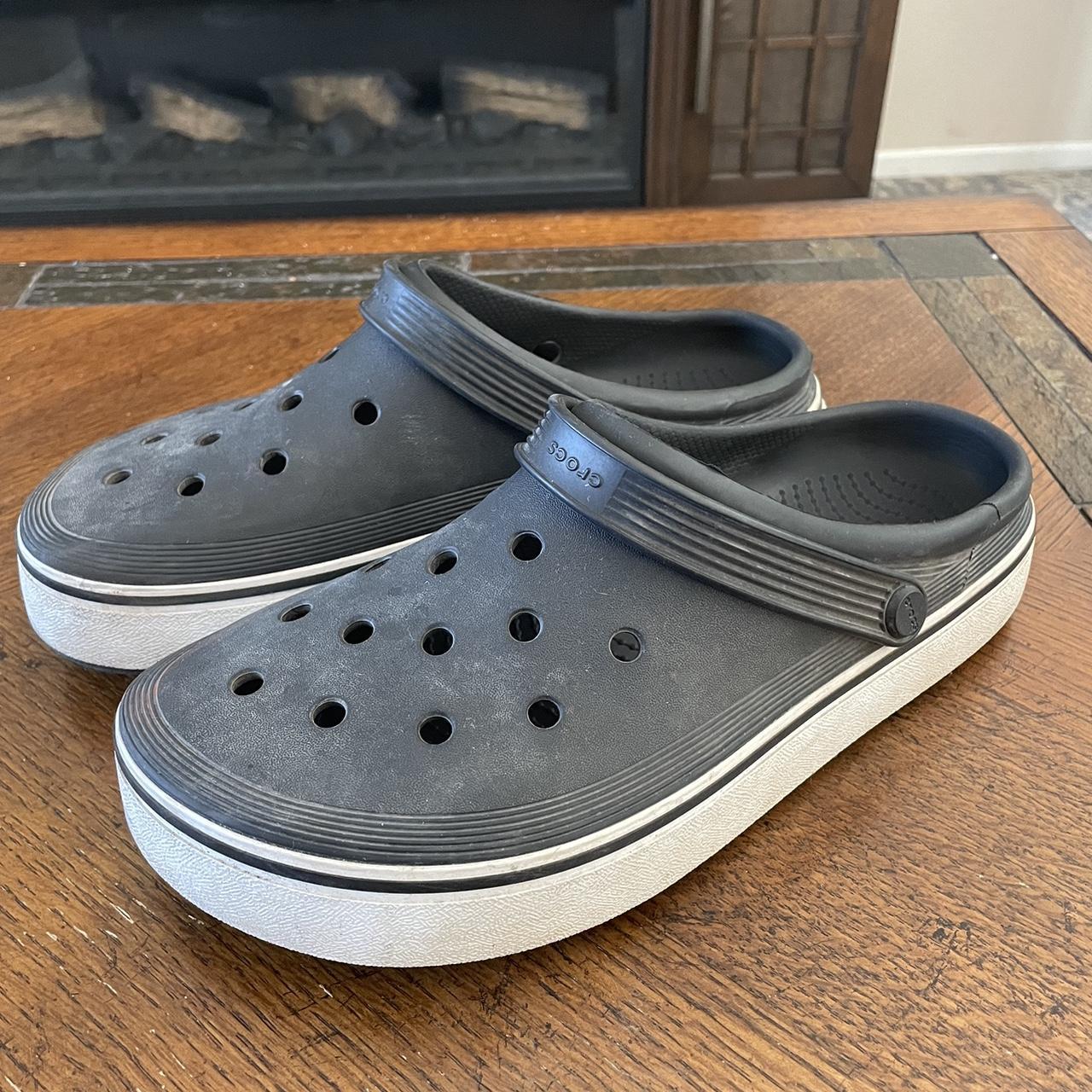 Vans style Crocs very used but not worn out beyond... - Depop