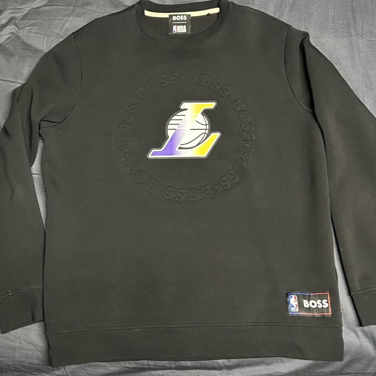 Hugo Boss X NBA Los Angeles Lakers crew neck sweat... - Depop