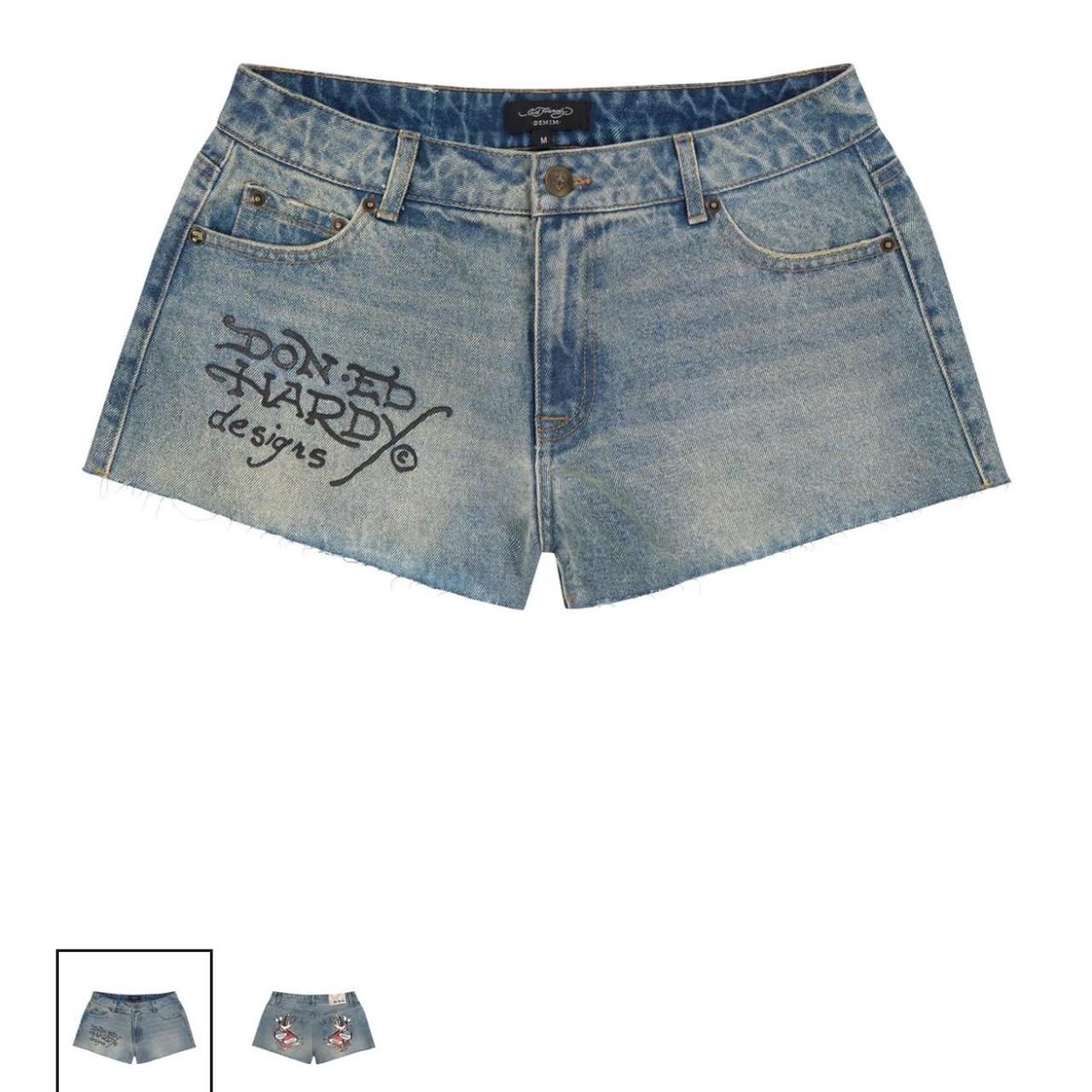 Shops ed hardy jean shorts