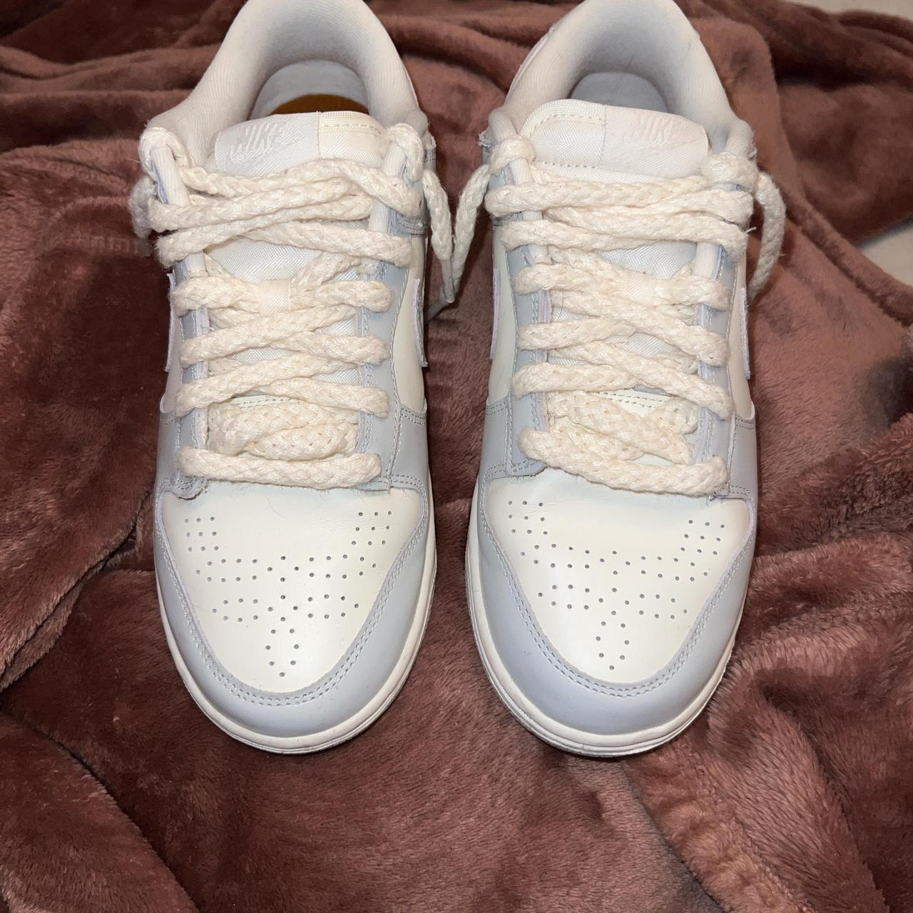 Size 9 Nike Needlework Sail Aura Woman’s Dunks Depop