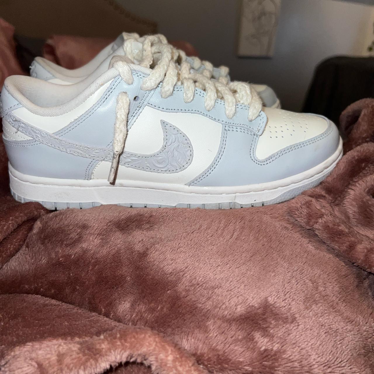Size 9 Nike Needlework Sail Aura Woman’s Dunks Depop