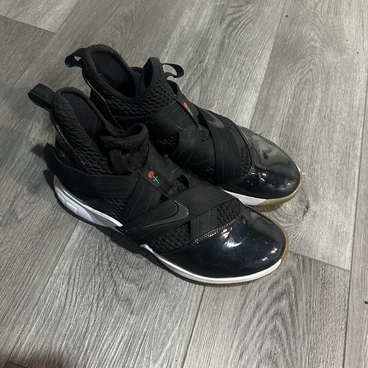 lebron soldier 12 black white
