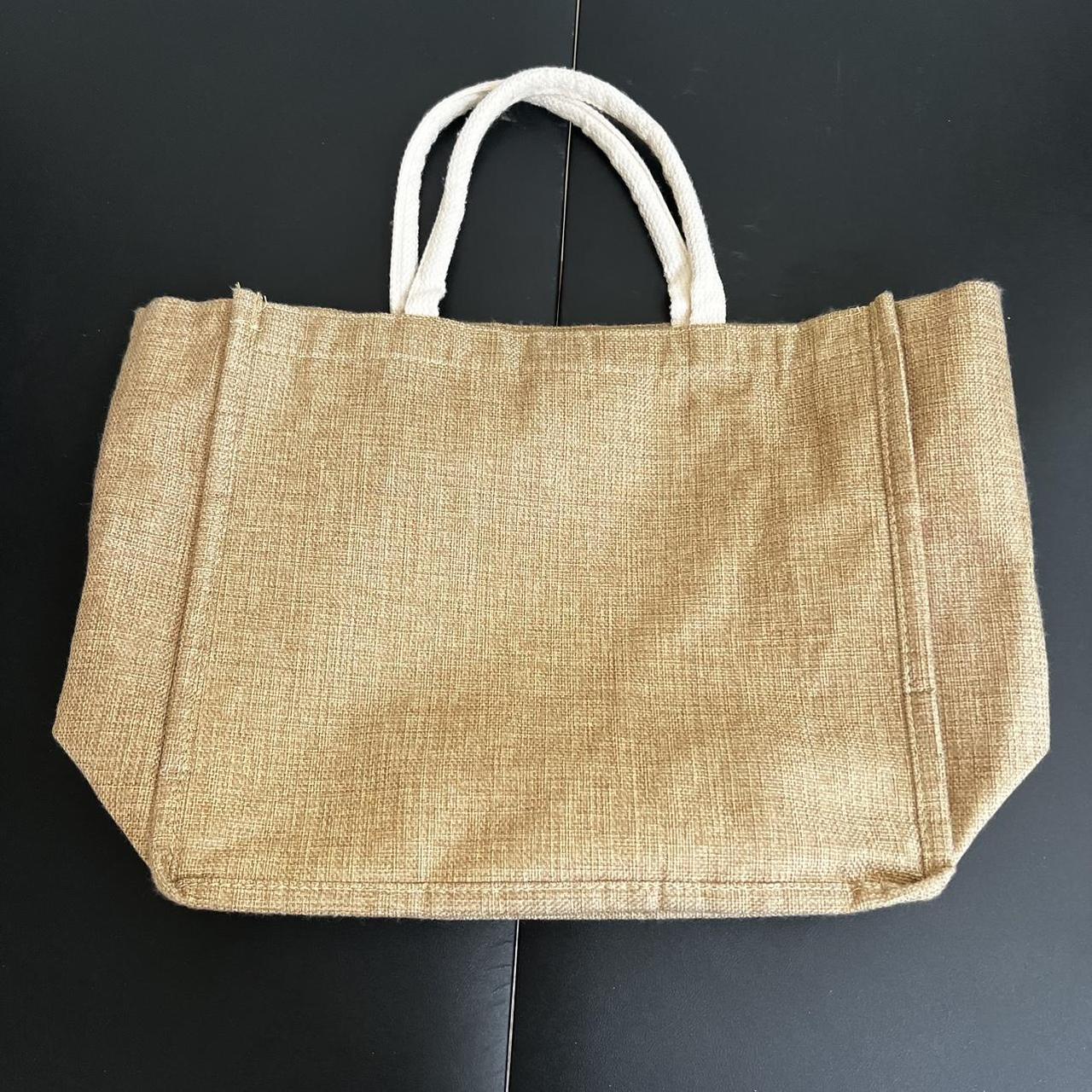 Tan beach bag on sale