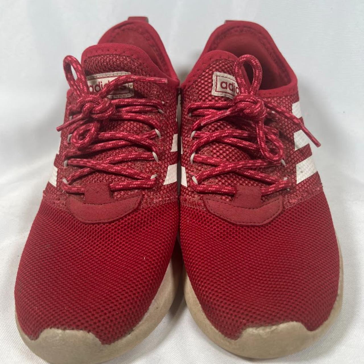 Adidas Red Cloudfoam Running Sneakers Size 9 ART. Depop