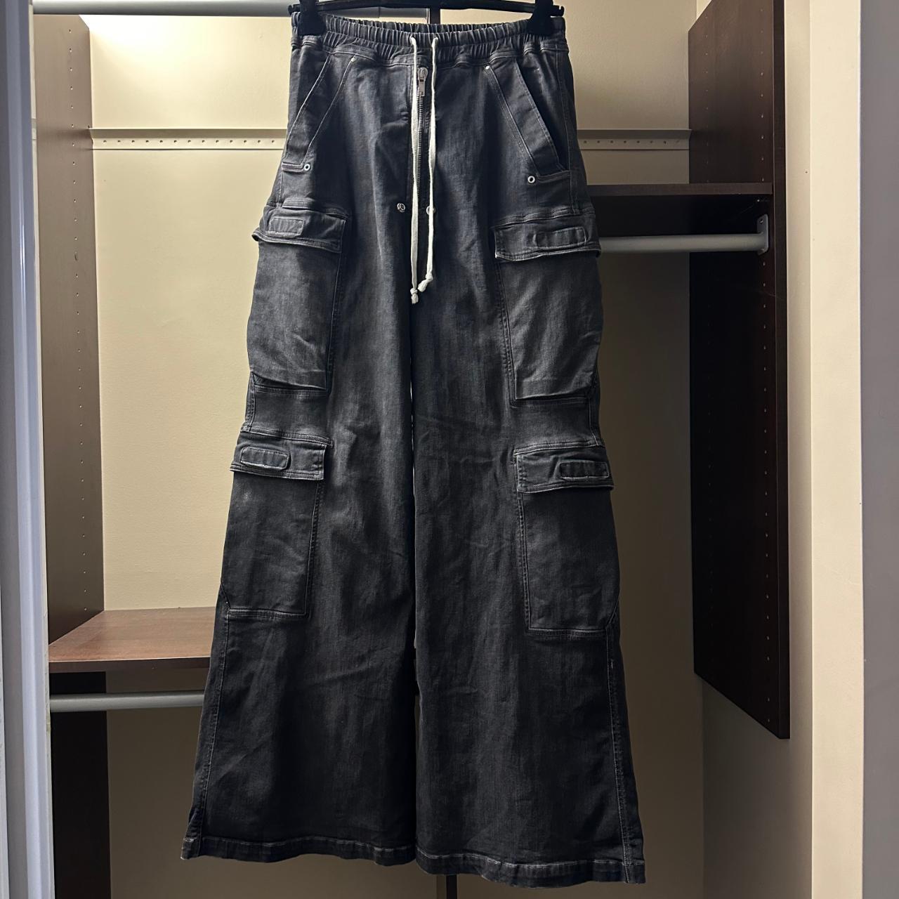 Rick Owens SS23 EDFU DOUBLE CARGO JUMBO BELA Dark | Depop