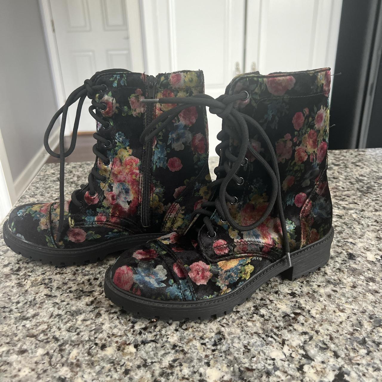 Madden girl floral boots best sale