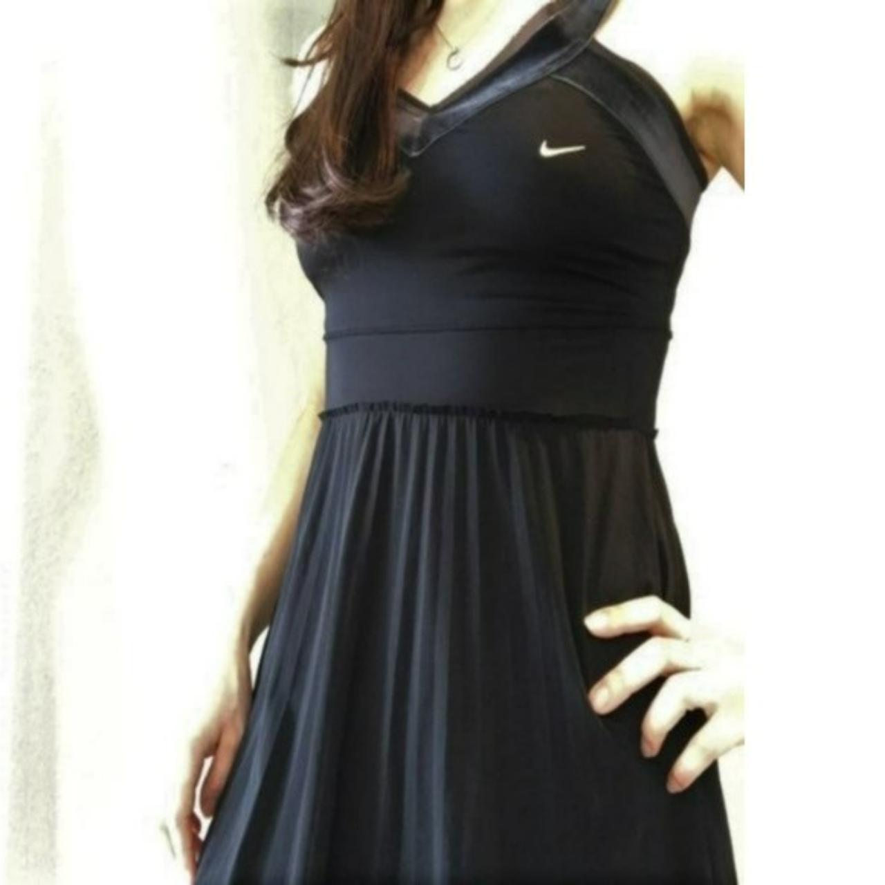 Black nike fashion tennis dress