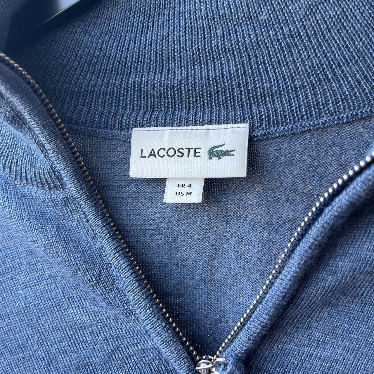 Lacoste 1/4 zip size 4 / US medium. Literally never... - Depop