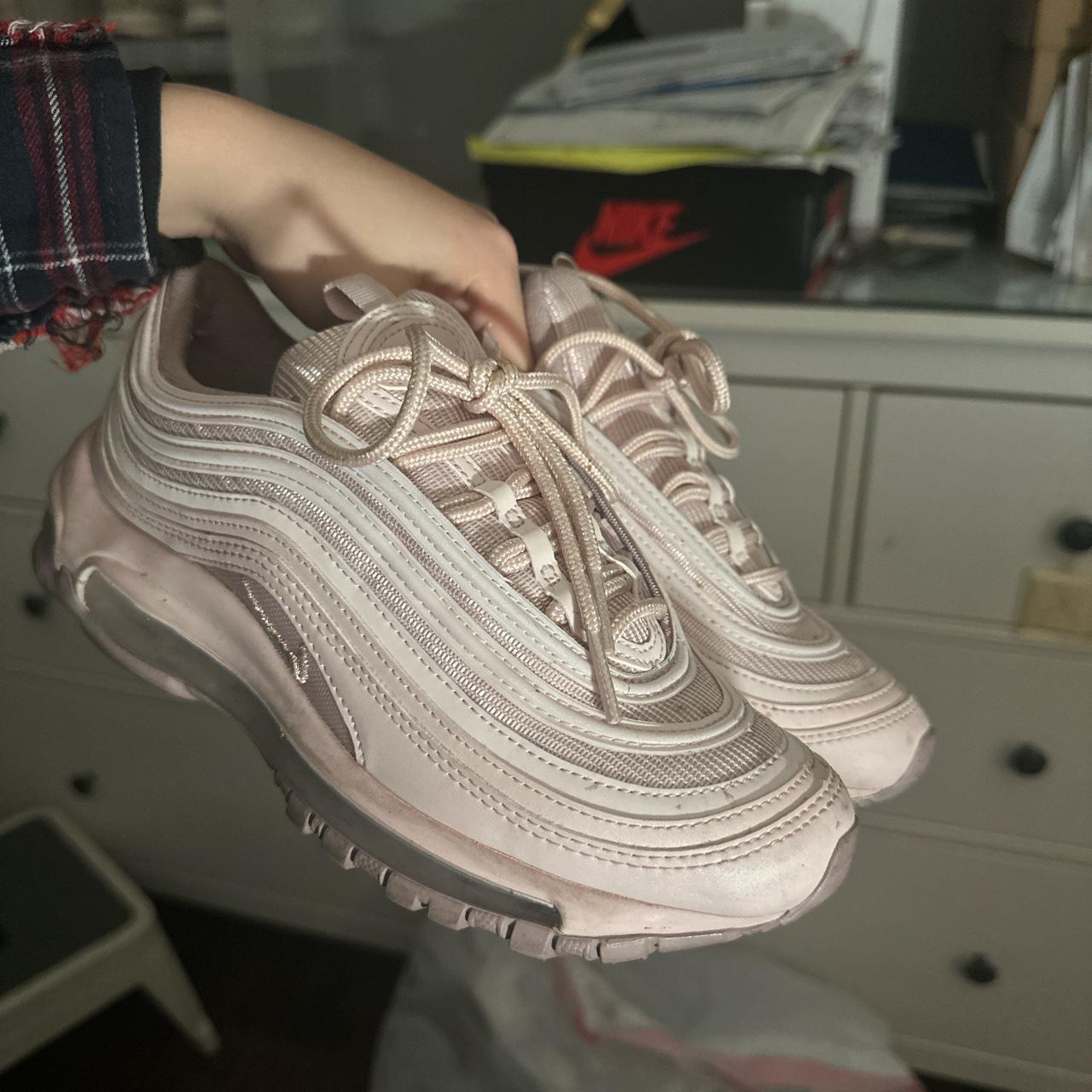 light pink Nike air max 97. Women 6 - Depop