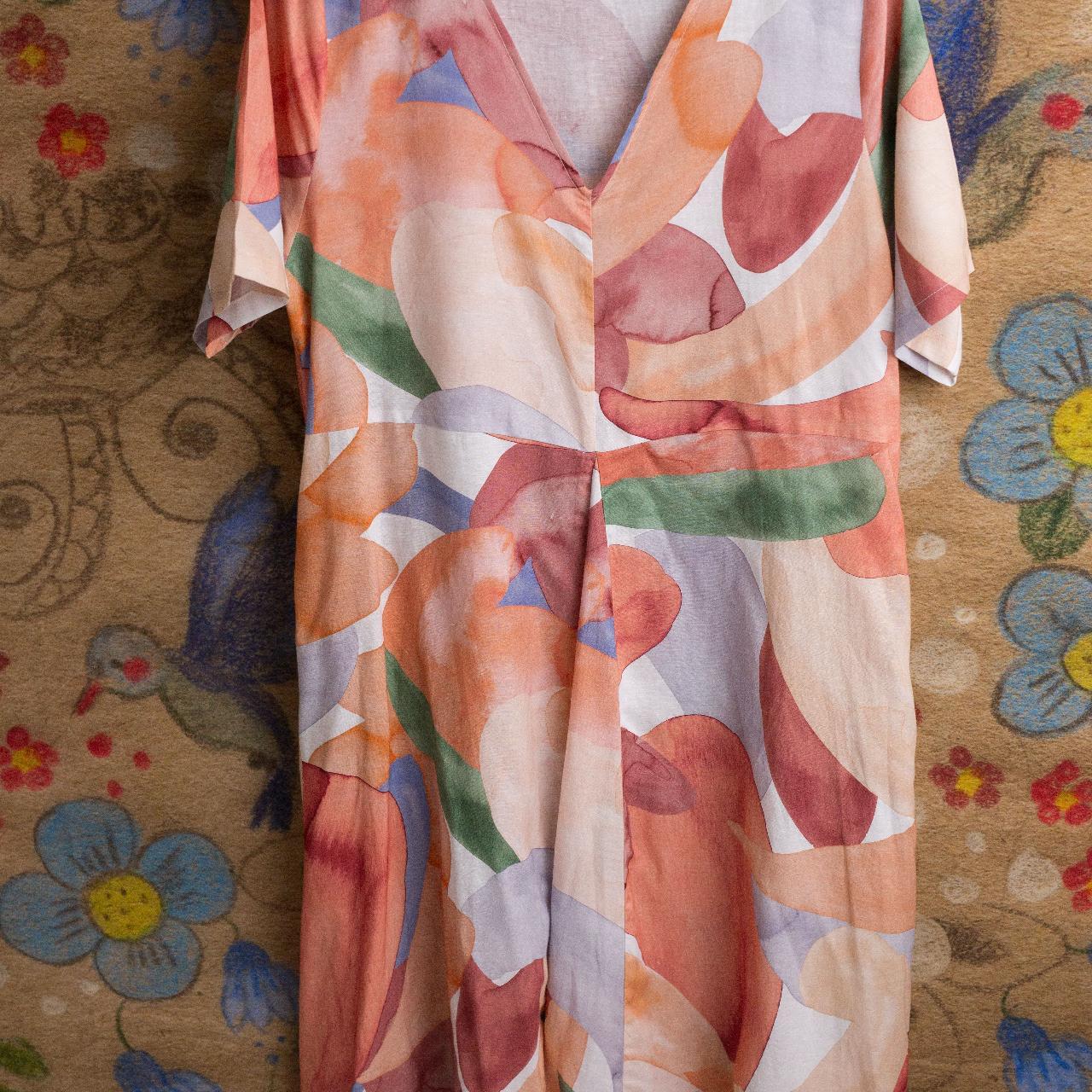 thin linen dress from Myer, loose fitting, very... Depop