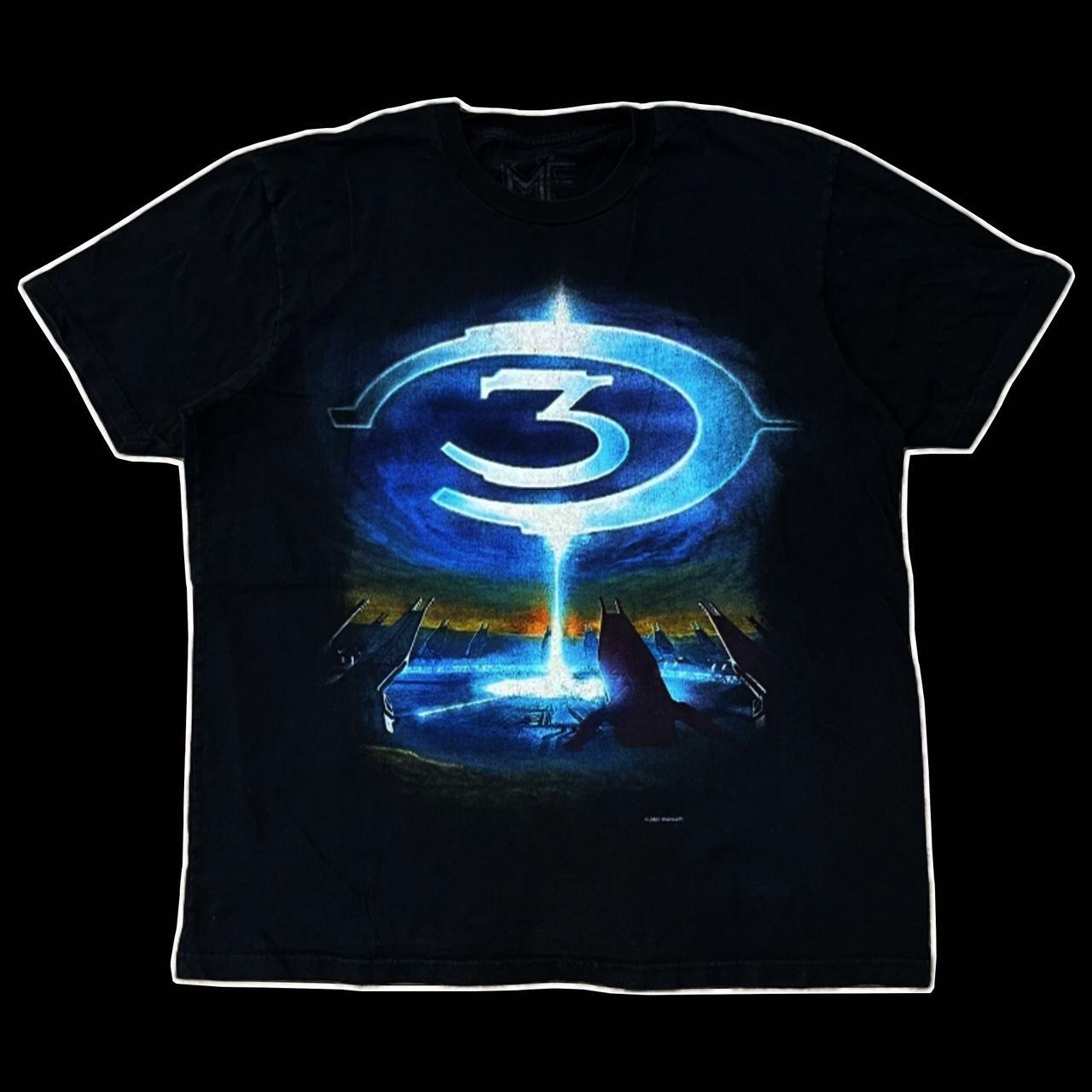 Microsoft Xbox 360 Bungie Halo 3 Promotional Men’s L Tee Shirt Y2K VTG sale