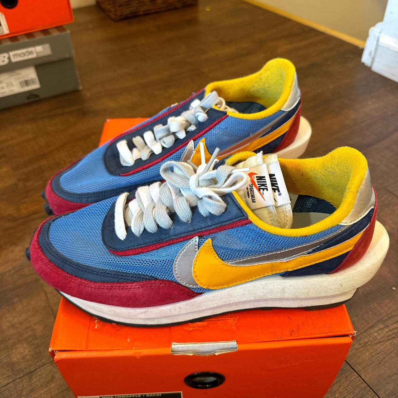sacai x nike ldwaffle varsity blue mens