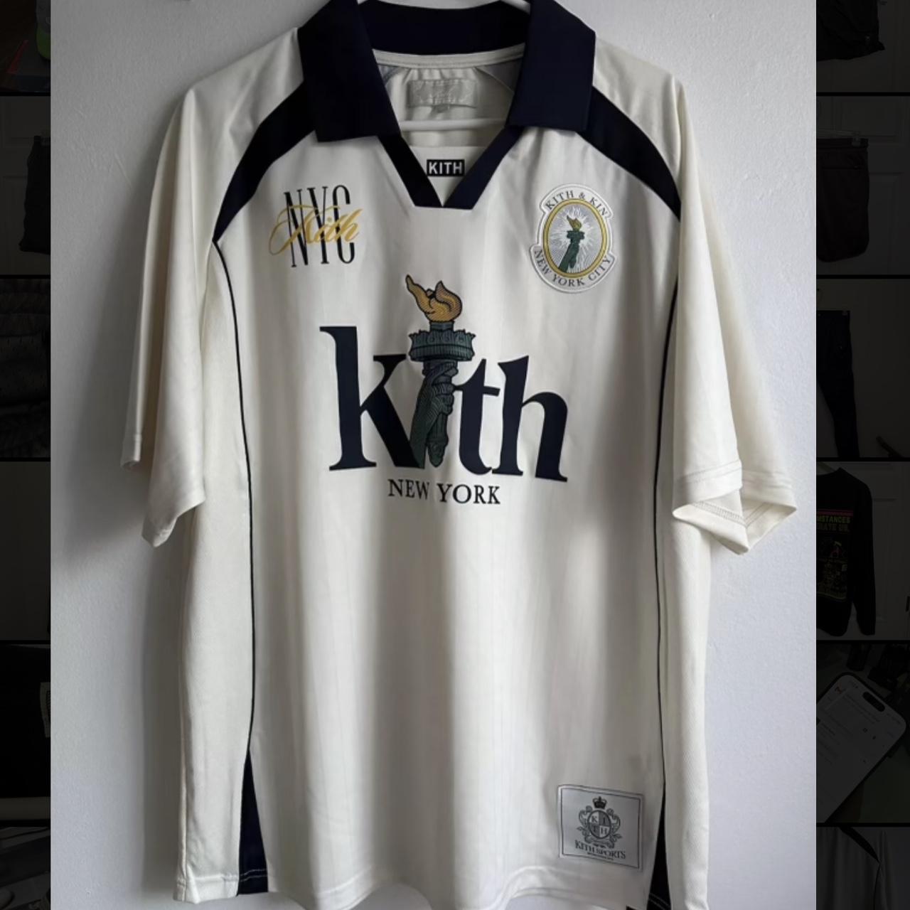 Kith NY Edison Soccer Top - Sandrift Brand New, Size | Depop