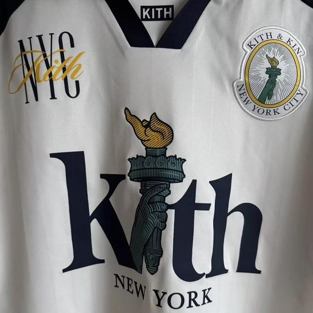 Kith NY Edison Soccer Top - Sandrift Brand New, Size | Depop