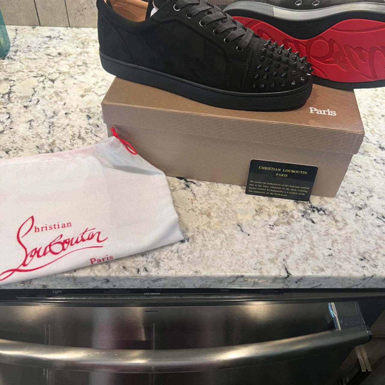 Mens black clearance louboutin sneakers