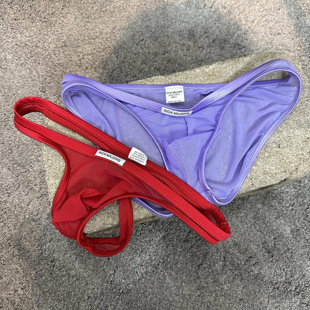 Men's Red and Purple Boxers-and-briefs | Depop