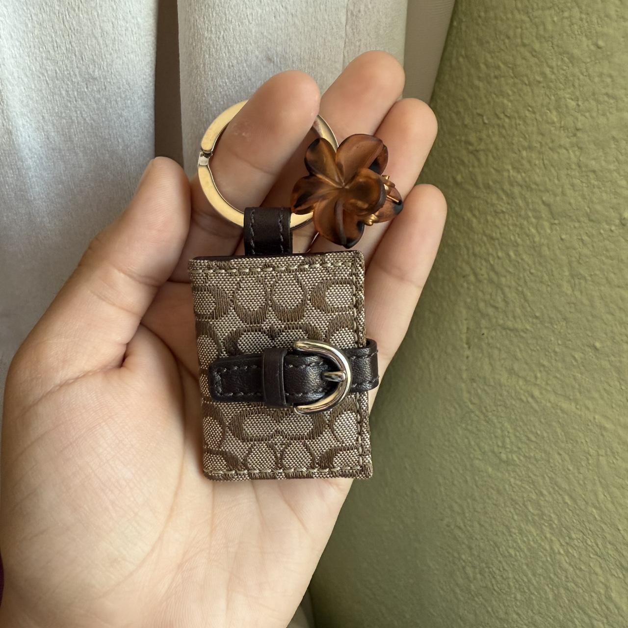 Picture Frame Coach Photo Keychain Vintage Black Small Coach