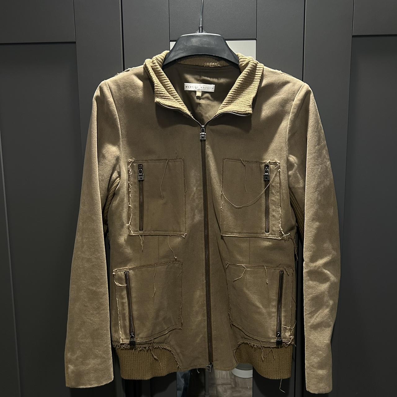 small douvier, tight fit worn #jacket #sweater Depop