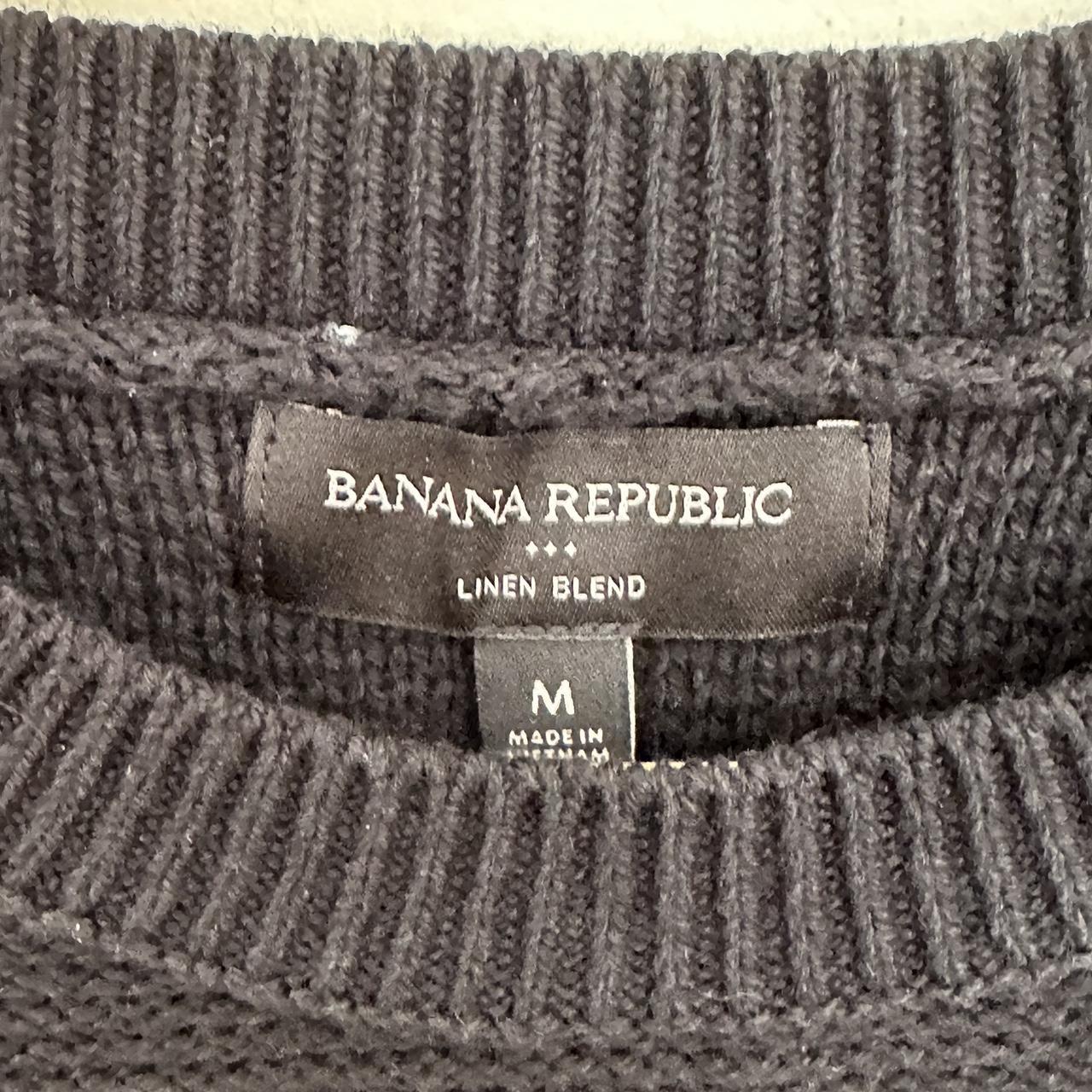 Banana Republic Linen Blend Jumper Textured,... Depop