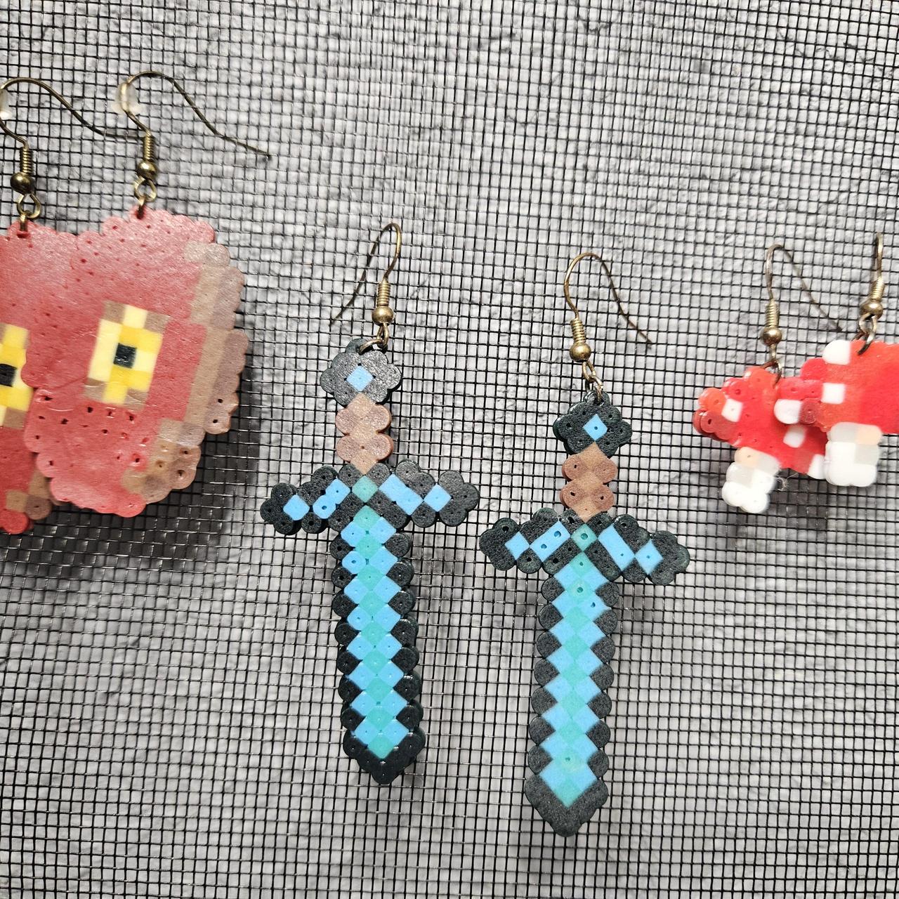 Earrings minecraft - Depop