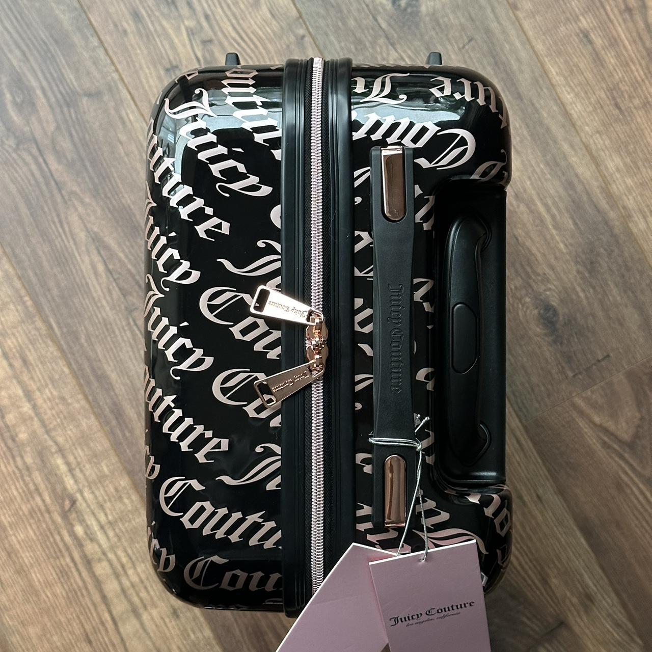 Juicy couture black and gold tented suitcase