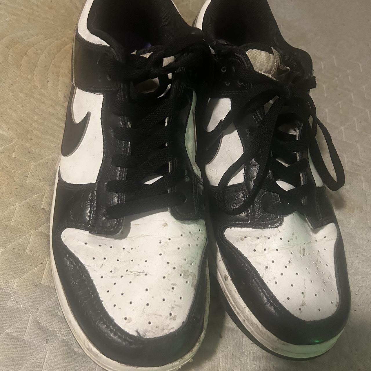 mens nike dunk black white