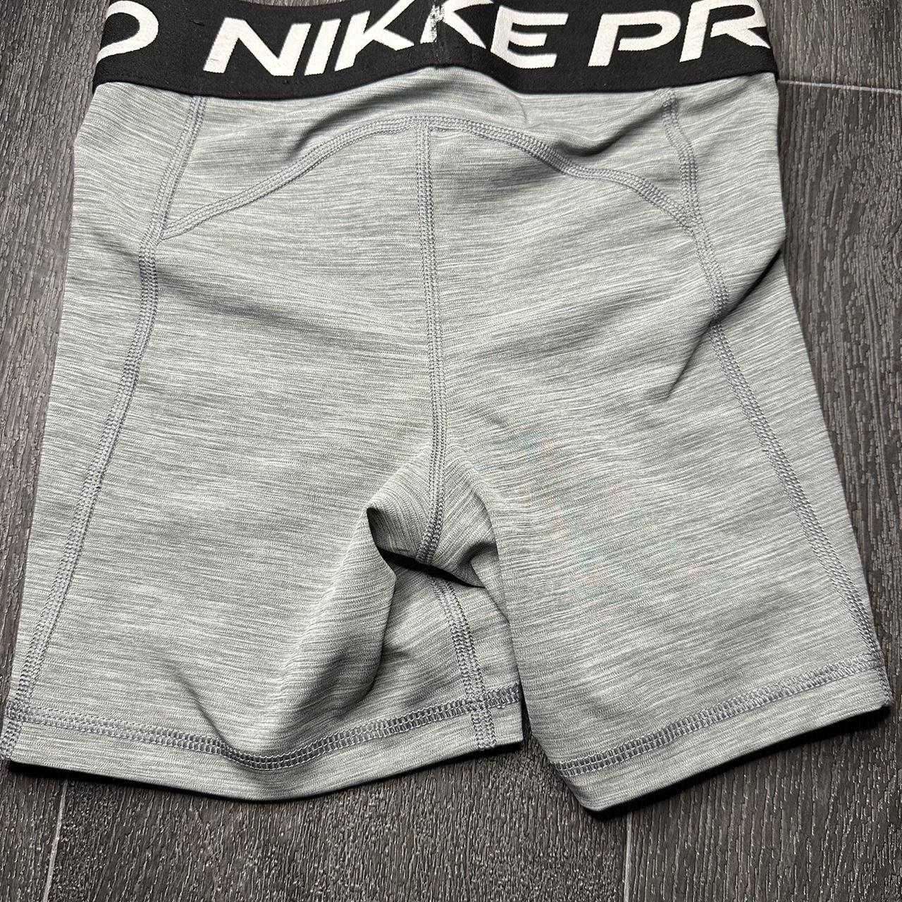womens grey nike pro shorts