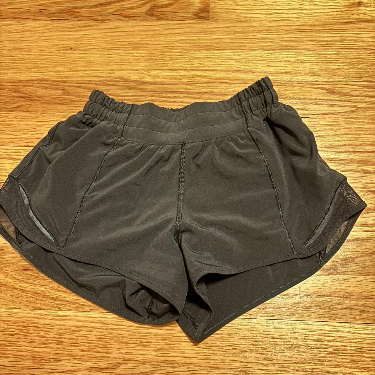 Black Lululemon 2.5 hottie hot shorts: size 0 - Depop