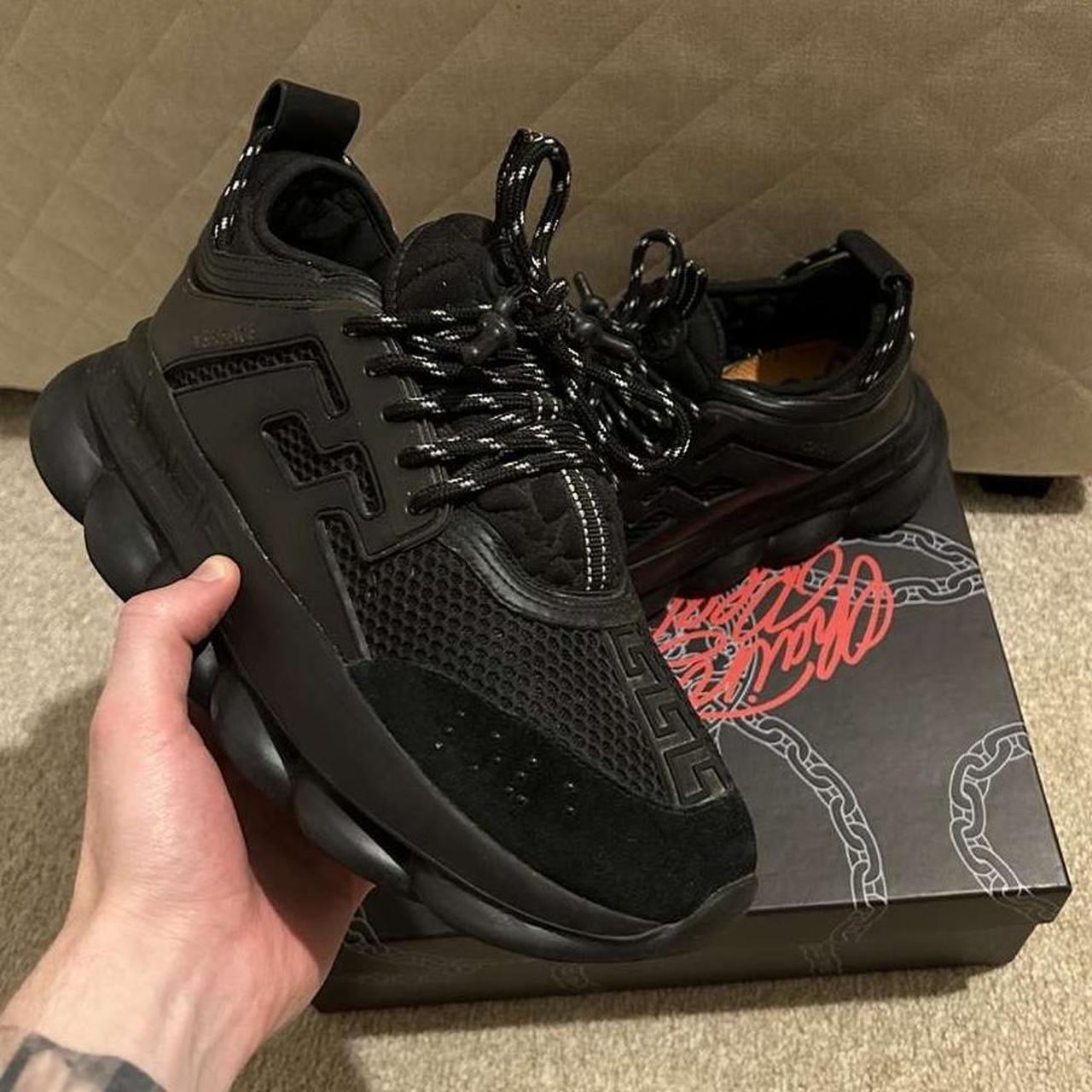 Versace chain reaction triple on sale black