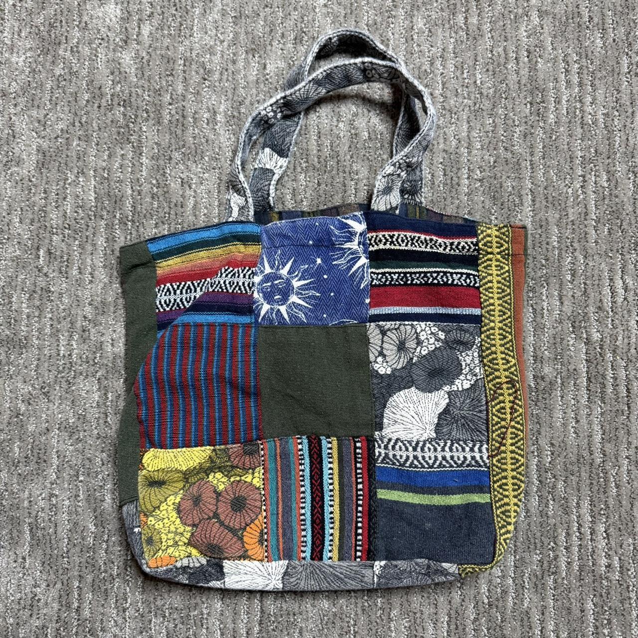 Women's Bag - Multi – Multicolor patchwork tote b… - image 1